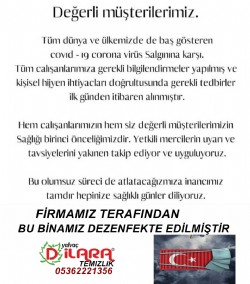 Apartman dezenfeksiyon ilemi
